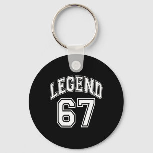 Llavero Leyenda 67 Número Equipo Varsity - 67 Cumpleaños Y
