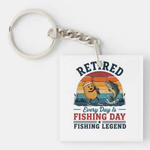 Llavero Leyenda de la pesca jubilada Patata Todos los días