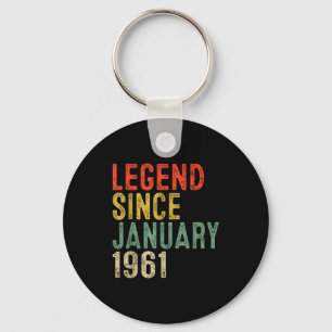 Llavero Leyenda desde enero de 1961 Regalos de cumpleaños