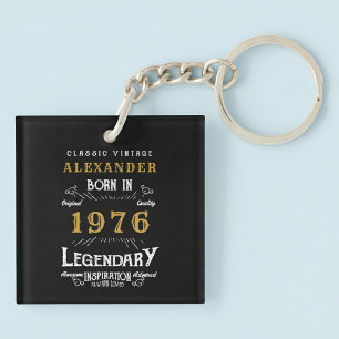 Llavero Leyenda Personalizada Cumpleaños 50 1976 Vintage