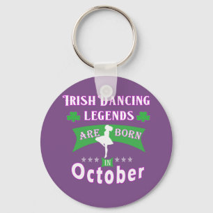 Llavero Leyendas de baile irlandés nacen en septiembre