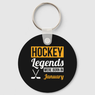 Llavero Leyendas del hockey nacieron en enero regalo de cu