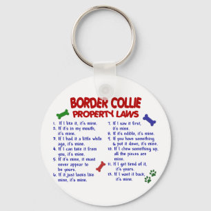 Llavero Leyes 2 de la propiedad del BORDER COLLIE