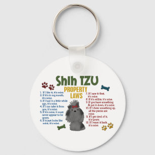Llavero Leyes 4 de la propiedad de Shih Tzu