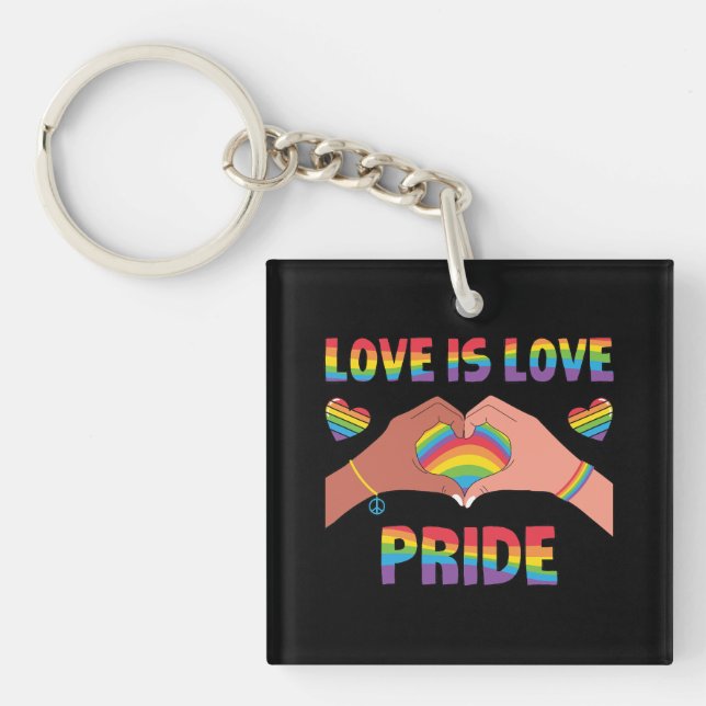 Llavero LGBTQ - El amor es amor - Orgullo (Frente)