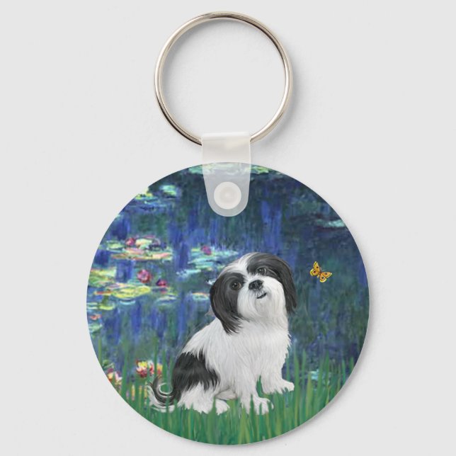 Llavero Lhasa Apso 2 - Lirios 5 (Anverso)