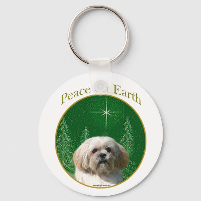 Llavero Lhasa Apso Peace (Anverso)