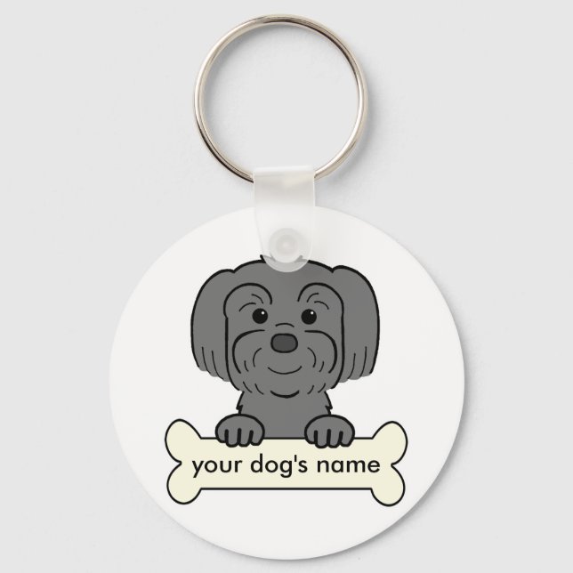 Llavero Lhasa Apso personalizado (Anverso)