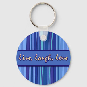 Llavero Lía en vivo amor azul Día de la Madre Keychain