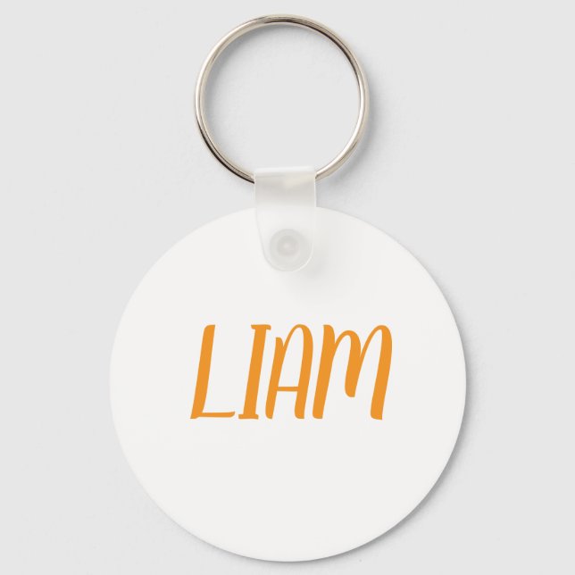 Llavero Liam name Metal ring keychain (Reverso )