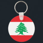 Llavero líbano<br><div class="desc">Bandera del Líbano. La bandera arábiga:・・・ن Líbano está formada por dos rayas horizontales rojas que envuelven una franja horizontal blanca. El cedro verde del centro toca cada una de las rayas rojas y su anchura es un tercio de la de la bandera. Fue diseñado para ser una bandera neutral, no...</div>