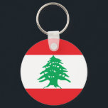 Llavero Líbano - Bandera libanesa<br><div class="desc">Bandera nacional del Líbano La bandera nacional libanesa tiene tres franjas horizontales en rojo y blanco, y en el centro está un cedro verde. Se adoptó en 1943 y tiene una relación de 2:3. Tenga en cuenta que cualquier distorsión en la imagen de vista previa se debe a artefactos de...</div>