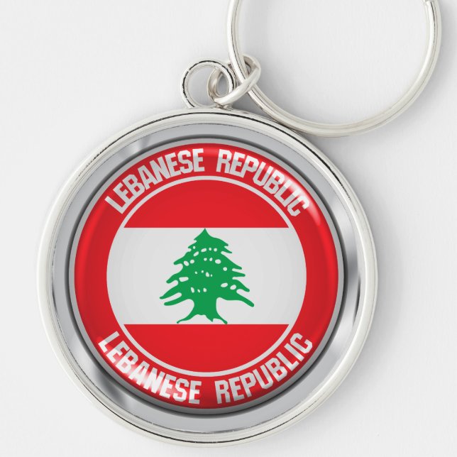 Llavero Líbano rodea al Emblema (Frente)