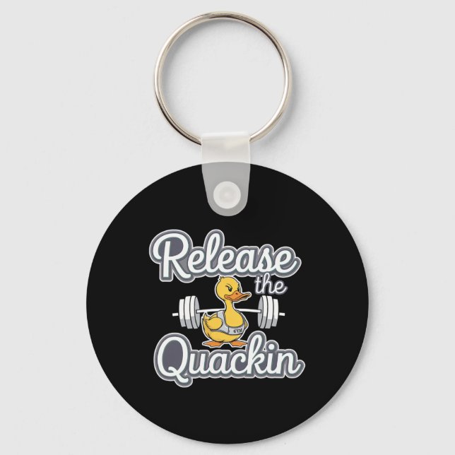 Llavero Liberar La Construcción De Cuerpo De Gimnasio Quac (Anverso)