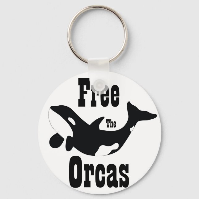 Llavero Liberen a las Orcas (Anverso)