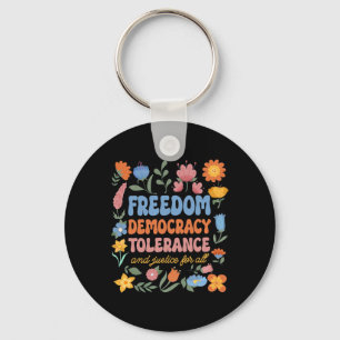 Llavero Libertad Democracia Tolerancia Justicia Todos Los