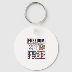 Llavero Libertad No Es Gratuita Diseño Vintage Patriótico