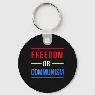 Llavero Libertad O Comunismo Divertida Elección 2024 Trump