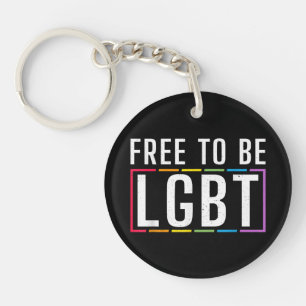 Llavero Libertad para ser el orgullo gay bisexual LGBT