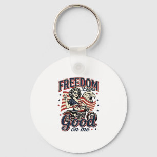 Llavero Libertad Se Ve Bien Águila Vintage Patriótica