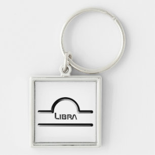 Llavero Libra, Abstract Design of the Zodiac Rótulo