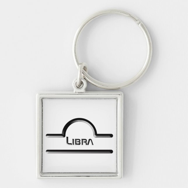 Llavero Libra, Abstract Design of the Zodiac Rótulo (Frente)
