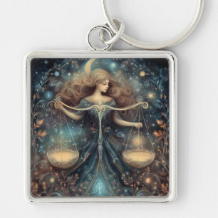 Llavero Libra Balanza Zodíaco Astrología Cumpleaños Celest