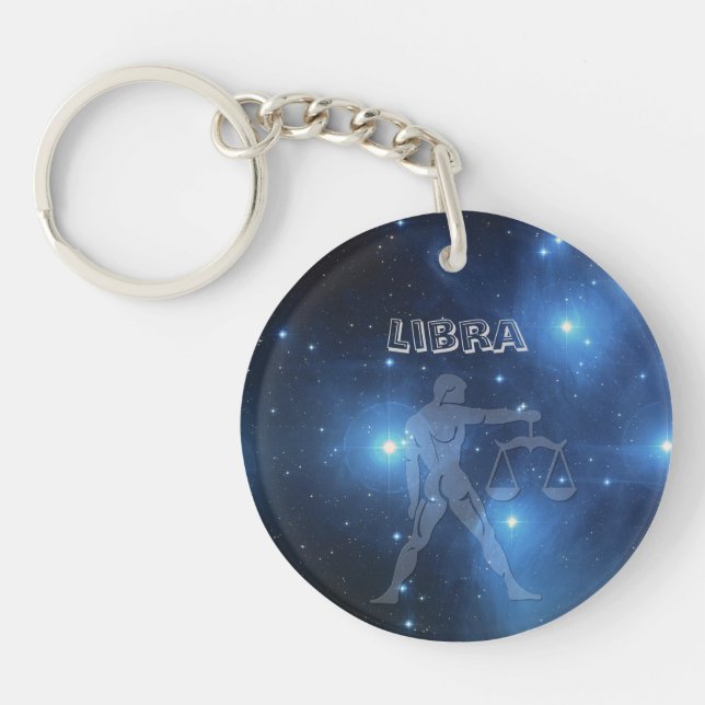 Llavero Libra transparente (Frente)