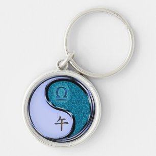 Llavero Libra y Caballo de Agua