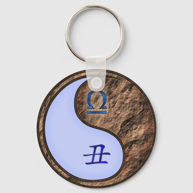 Llavero Libra y Earth Ox (Anverso)