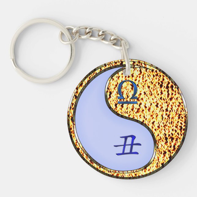 Llavero Libra y Ox de Fuego (Frente)