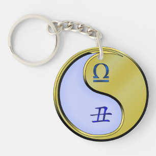 Llavero Libra y Ox Metalizado