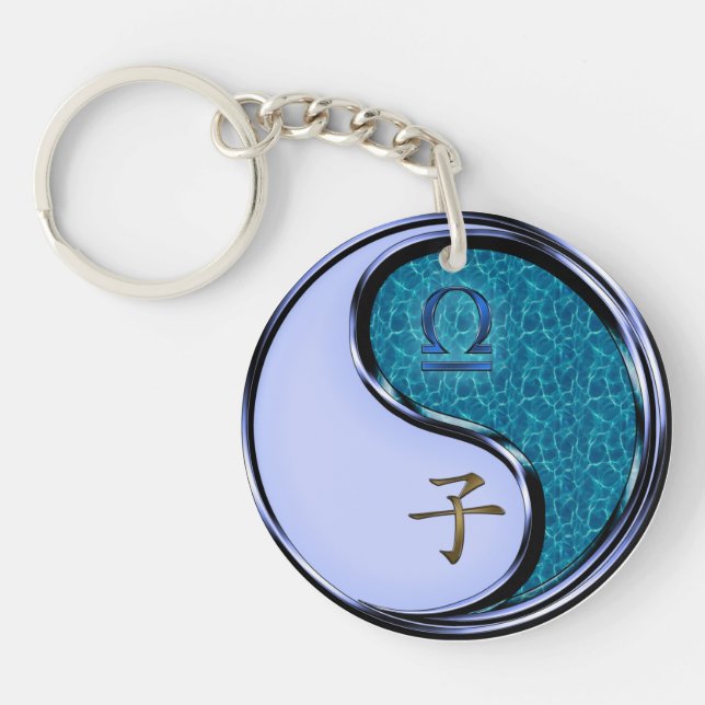 Llavero Libra y Rata de Agua (Frente)