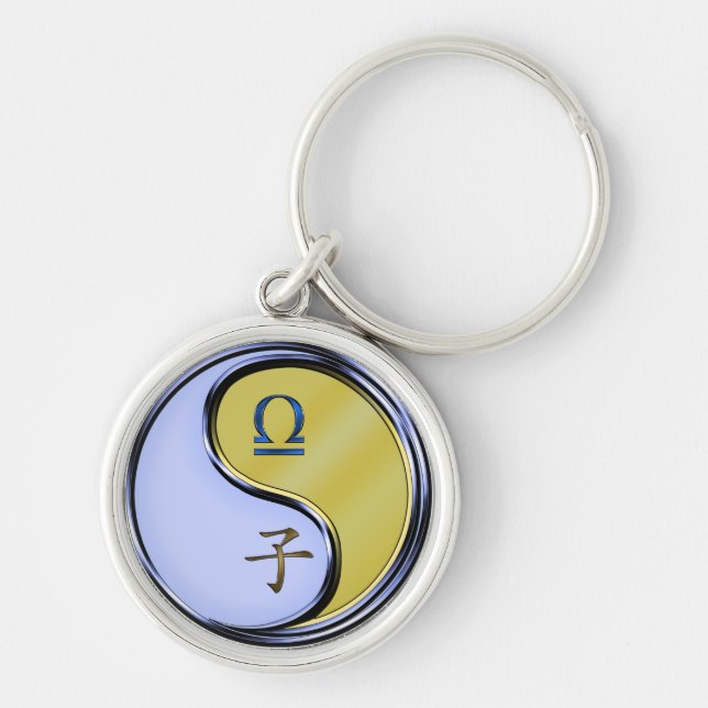 Llavero Libra y Rata Metalizado (Frente)