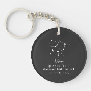LLAVERO LIBRA ZODIAC RÓTULO KEYCHAIN