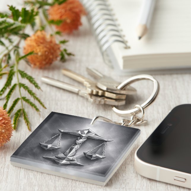 Llavero libra zodiac sign (Frente Derecha)