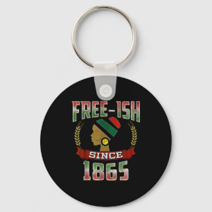 Llavero Libre desde 1865 juneteenth orgullo negro