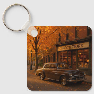 Llavero Librería y auto Vintage Fall/Otoño