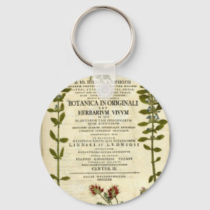 Llavero Libro de Botánica Antiguo