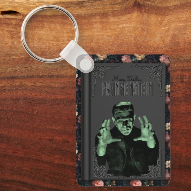 Llavero Libro de Frankenstein de Mary Shelley (Anverso)