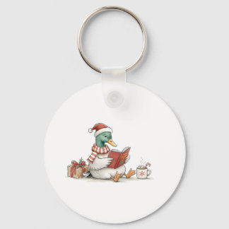 Llavero Libro de lectura de pato de Navidad para lecturas