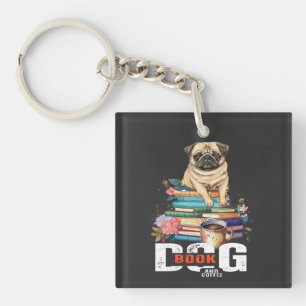 Llavero Libro De Perros Y Café