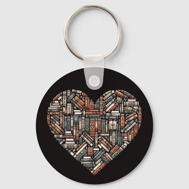 Llavero Libro de texto personalizado Lover (Anverso)