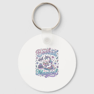 Llavero Libro de Unicornios y Tipografía de Idea de Regalo