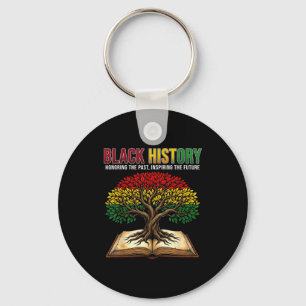 Llavero Libro del árbol de la historia negra en honor al p