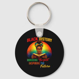 Llavero Libro negro de orgullo inspirador que honra la mel