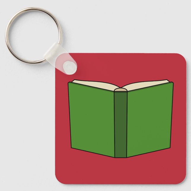 Llavero Libro verde de dibujos animados (Anverso)