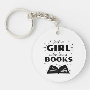 Llavero Libros chicas palabras dibujar arte