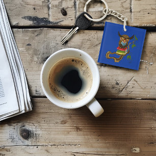 Llavero Libros De Búho Cute