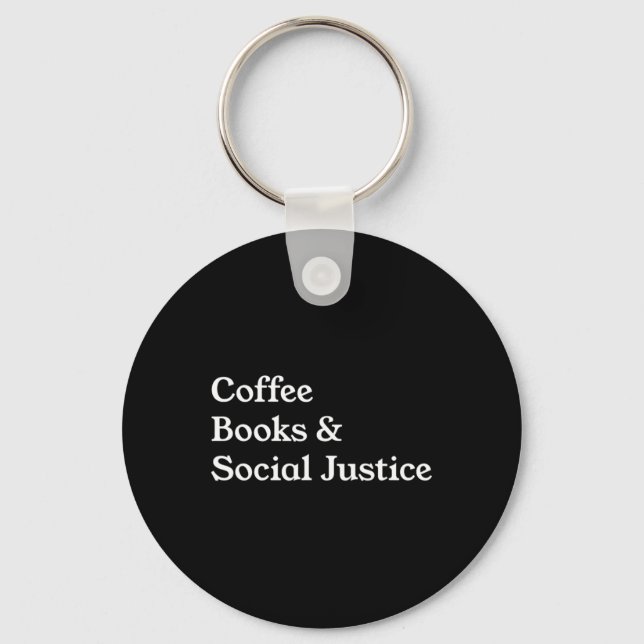 Llavero Libros de café citan igualdad (Anverso)